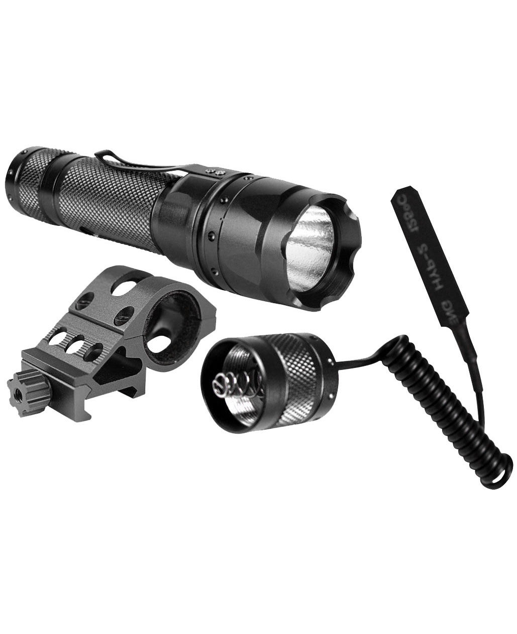 500 Lumens Weapon Flashlight Pack Black