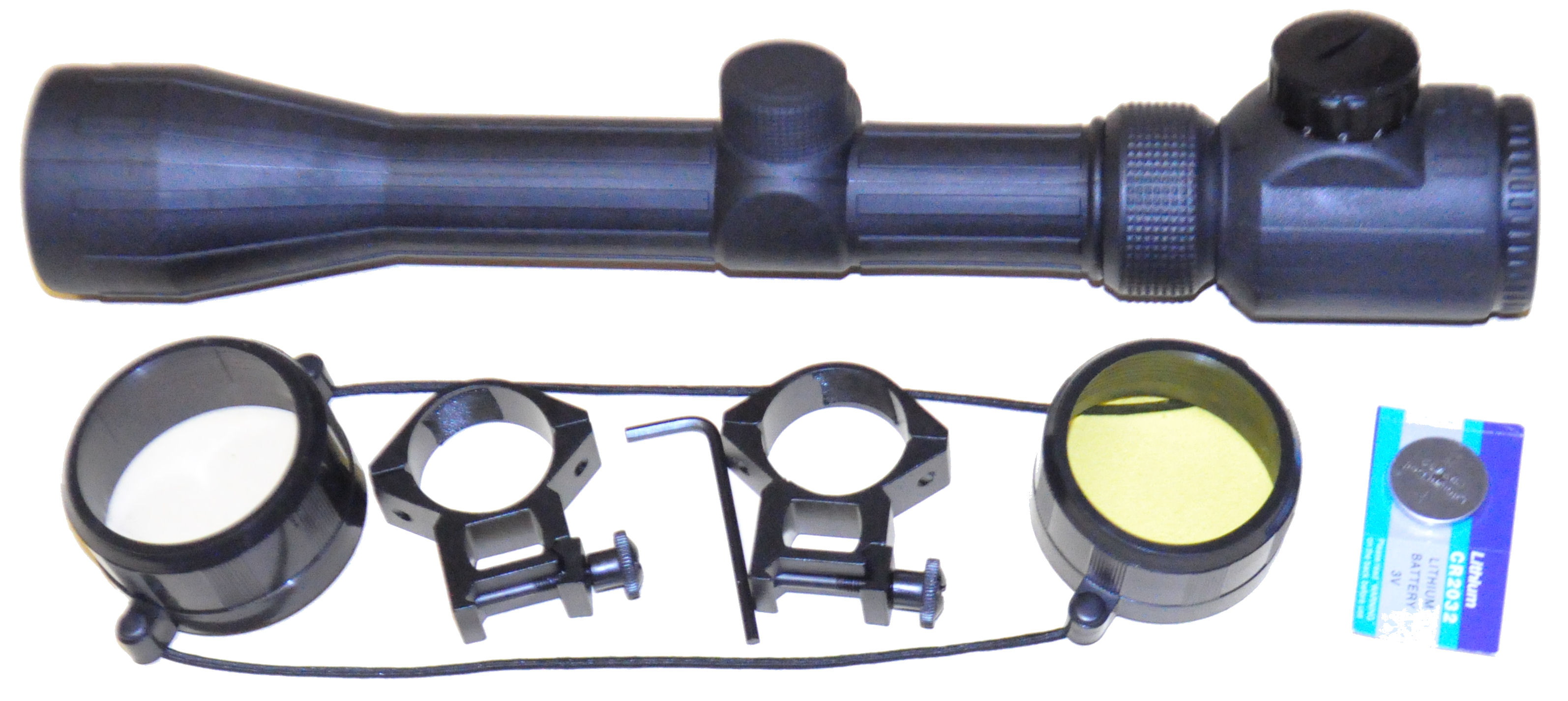 3-9X40 Dual-ill 30mm Armoured Scope with mounts