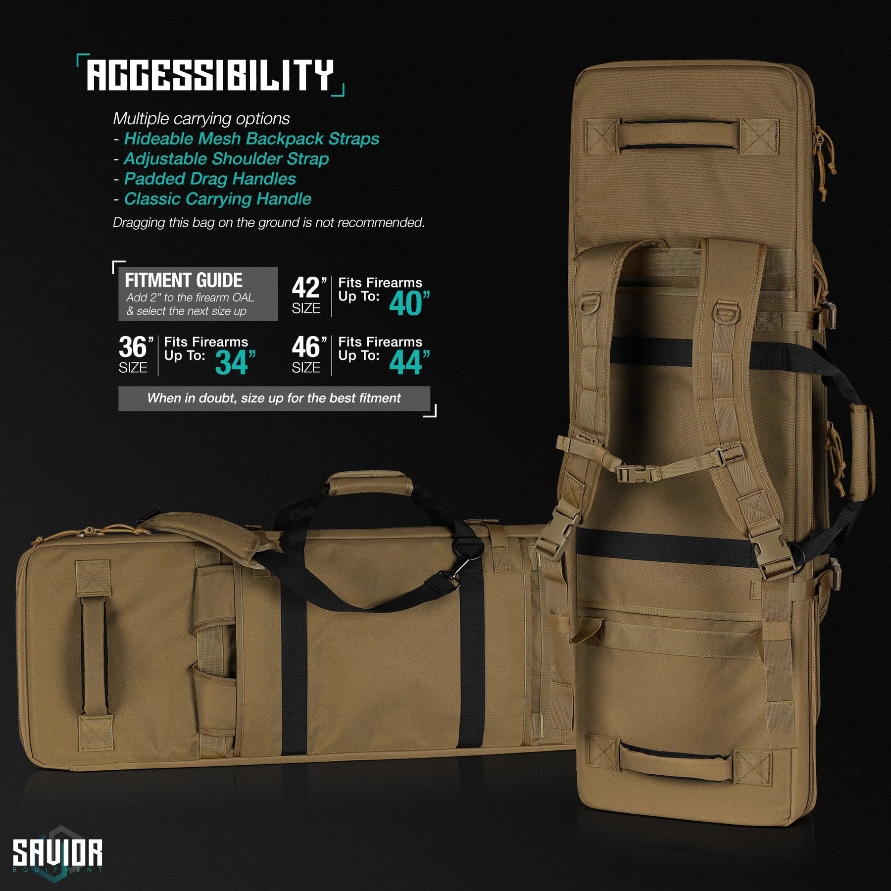 Savior_Equipment_Specialist_Rifle Bag_Tan_RB-3613DG-WS-TN