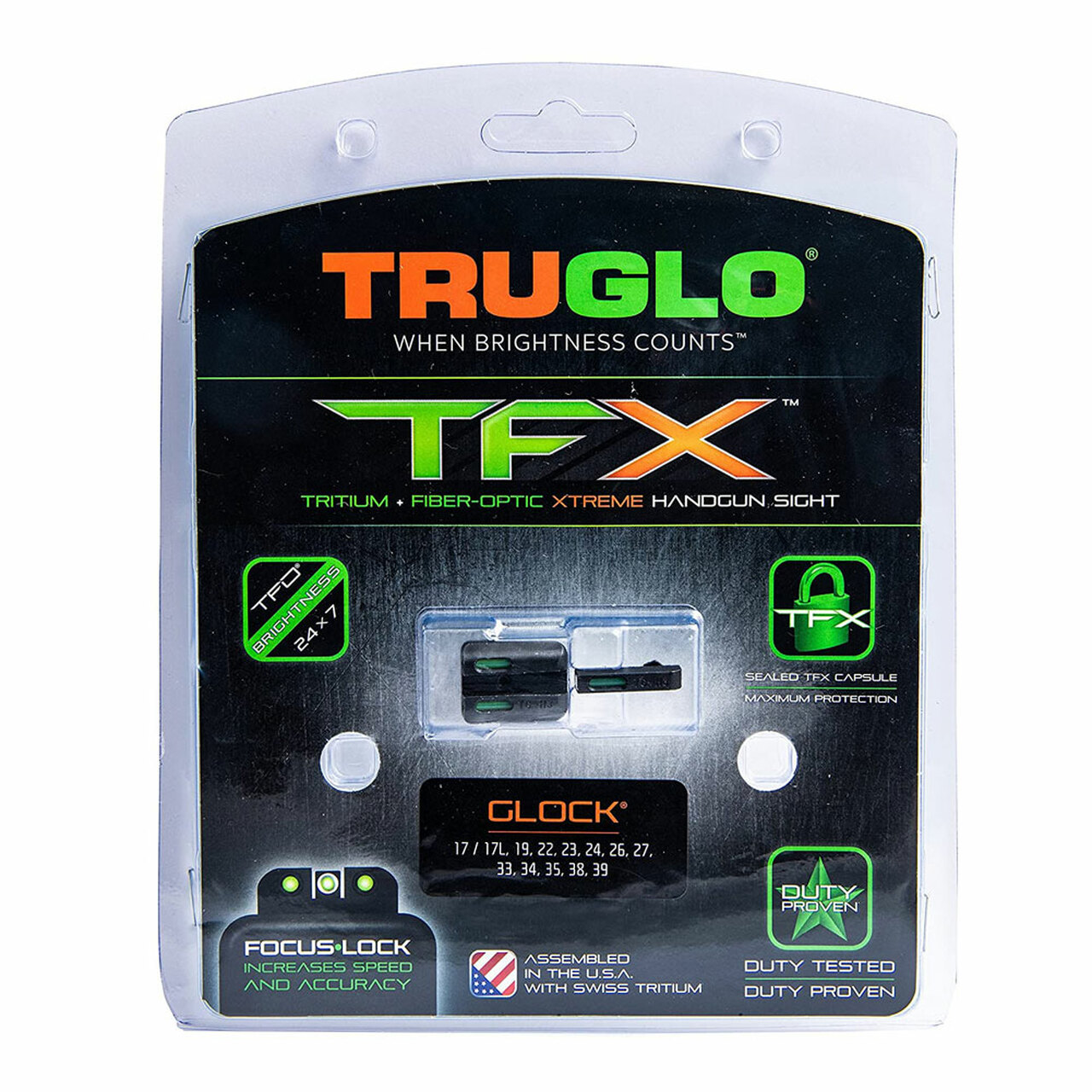 Truglo tfx Glock low sights