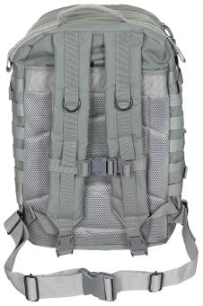MFH Assault II 40L MOLLE backpack with multiple compartments foliage