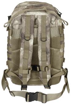 MFH Assault II 40L MOLLE backpack with multiple compartments HDT-camo