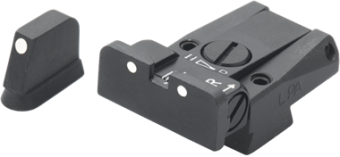 SPR86CZ30 LPA Adjustable Sight Set for CZ 75, 75B, 85, P07 Duty For models with dovetail front sights