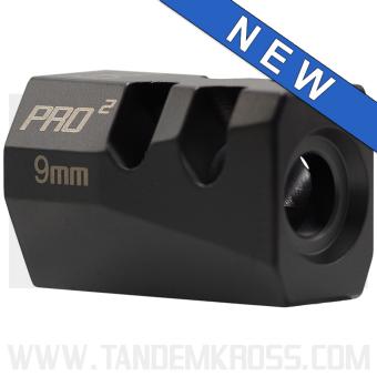 Tandemkross Game Changer PRO Squared 9mm Compensator for Ruger PC Carbine and other 9mm Firearms Black Tandemkross Game Changer PRO Squared 9mm Compensator for Ruger PC Carbine and other 9mm Firearms Black