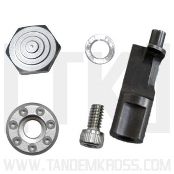 Tandemkross Titan Extended Magazine Release for Ruger MKIV Silver TK24N0249SLV1