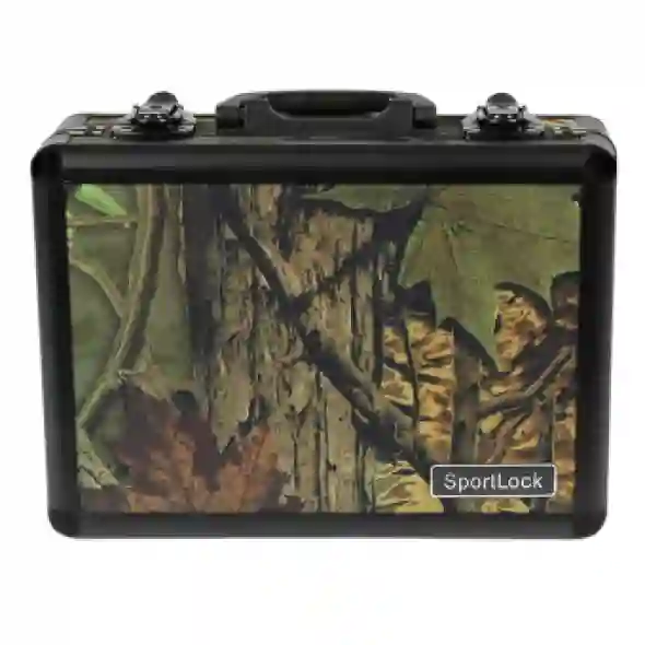 Birchwood Casey SportLock AlumaLock Double Handgun Case Camo