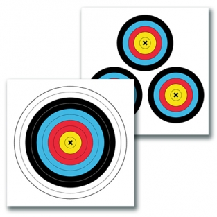 Birchwood Casey 2-sided color paper target for archery 17.75x17.75