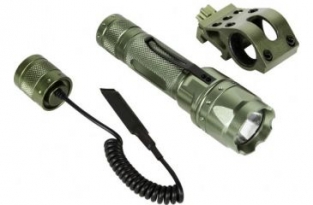 180 Lumens Weapon Flashlight Pack Green