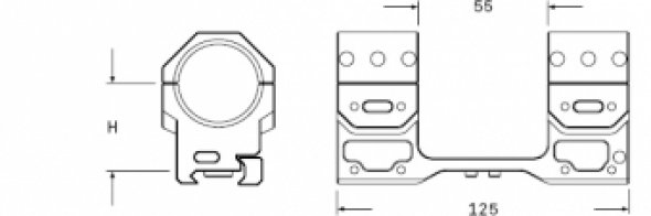 audere scope mount dimentions