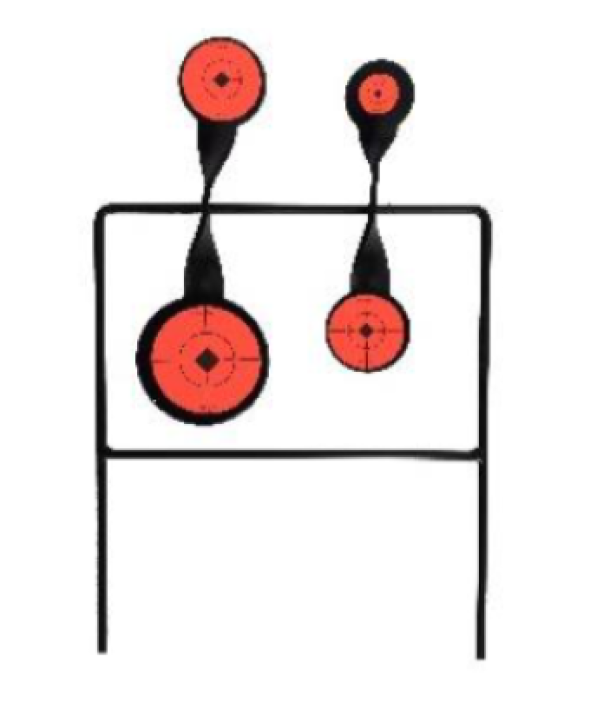 Airgun Target Double Spinner heavy duty