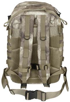 MFH Assault II 40L MOLLE backpack with multiple compartments HDT-camo