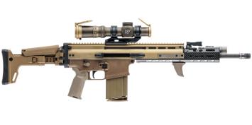 Scalarworks-LEAP-09-34mm-scope-mount-1.57-inch-height-Nightforce-ATACR-1-8-Dark-Earth-on-FN-SCAR-17S