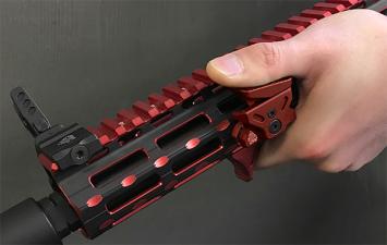 UTG-Ultra-Slim-Angled-Foregrip-M-LOK-Red-MT-AFGM01R